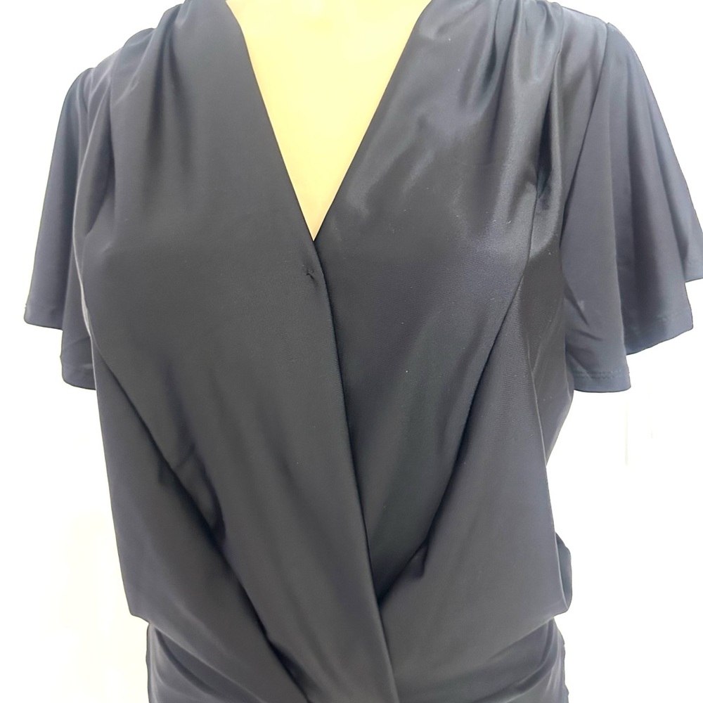 Elegant Black Women's Bodysuit Top